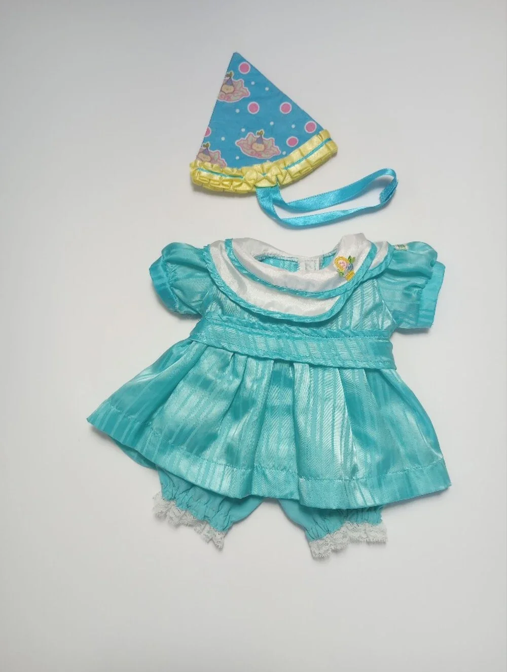 Cabbage Patch Kids Doll Outfit, Party Dress 161J OK, Bloomers & Birthday Hat